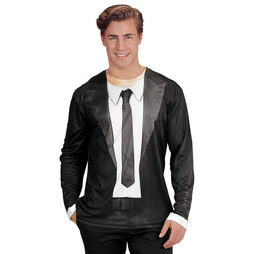 t-shirt lange mouwen blues man m/l