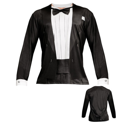 t-shirt lange mouwen smoking m/l