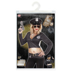 t-shirt lange mouwen politiemeisje s/m