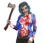 t-shirt lange mouwen zombie vrouw s/m