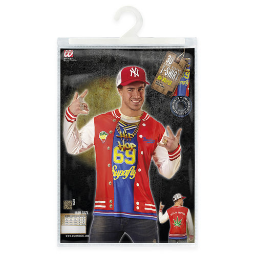 t-shirt lange mouwen hip hopper m/l