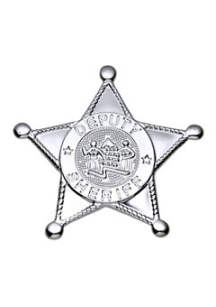 zilveren sheriff ster