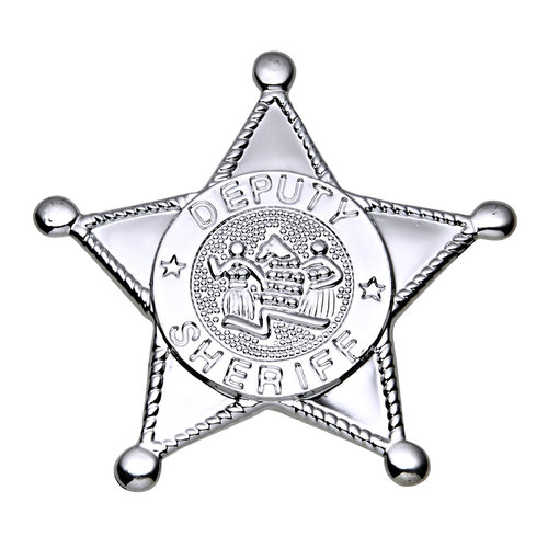 zilveren sheriff ster