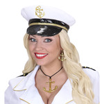 gouden ketting en oorbellen anker