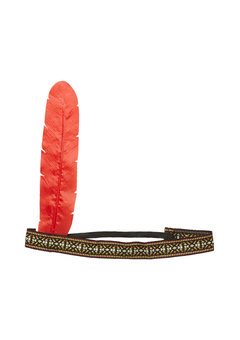 luxe indianen hoofdband met pvc veer