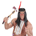 luxe indianen hoofdband met pvc veer