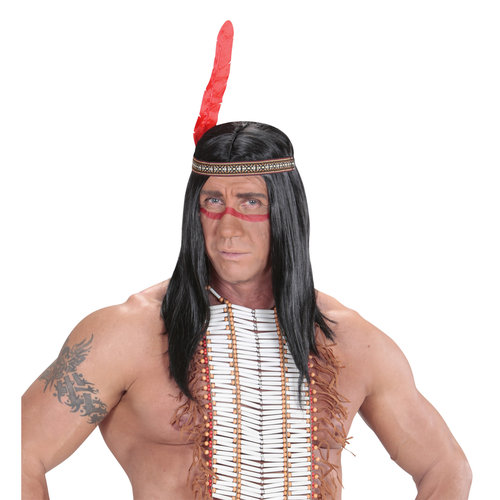 luxe indianen hoofdband met pvc veer