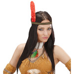 luxe indianen hoofdband met pvc veer