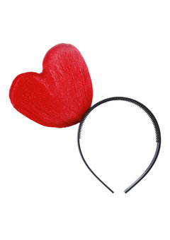hoofdband hart, rood