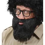 baard met snor, zwart