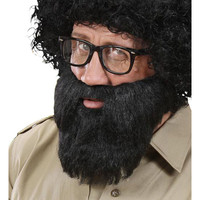 baard met snor, zwart