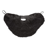 baard met snor, zwart