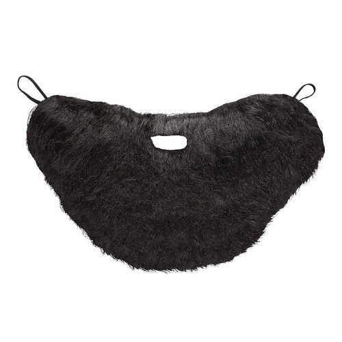 baard met snor, zwart