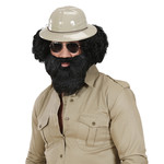 baard met snor, zwart