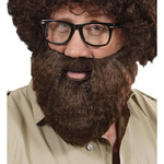 baard met snor, bruin