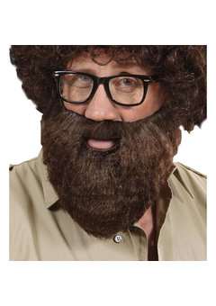 baard met snor, bruin