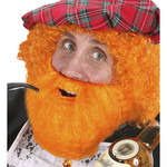 baard met snor, rood