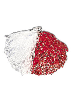 pom pom rood/wit