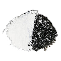 pom pom zwart/wit