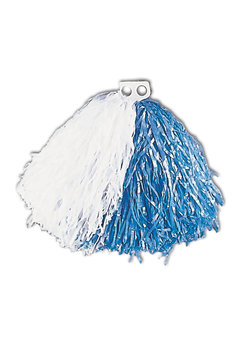 pom pom wit/blauw
