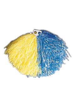 pom pom blauw/geel
