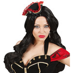 mini piraten tricorn met strass steentjes