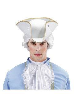 tricorn vilt, wit
