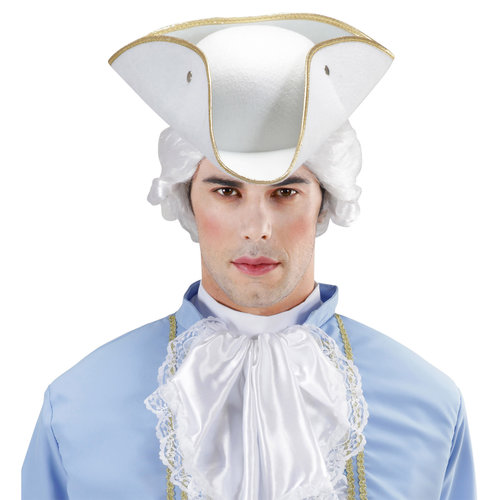 tricorn vilt, wit
