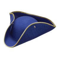 tricorn vilt, blauw