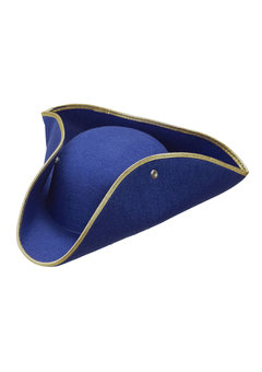 tricorn vilt, blauw