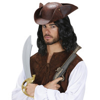piraten tricorn lederlook