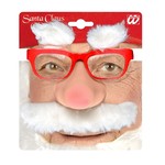 kerstmanbril + snor + wenkbrauwen