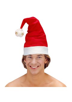 muts kerstman met belletjes