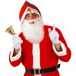 kerstmanbaard met snor