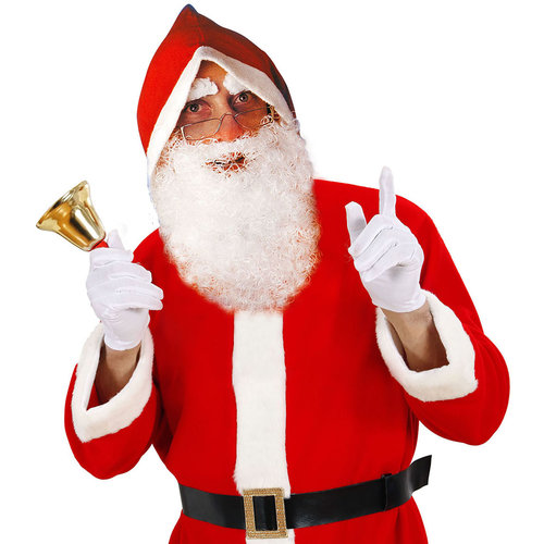 kerstmanbaard met snor