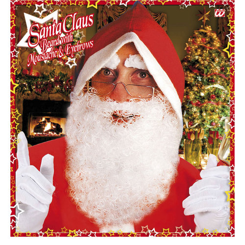 kerstmanbaard met snor