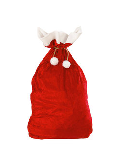 fluwelen zak kerstman 60x100cm