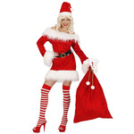 fluwelen zak kerstman 60x100cm