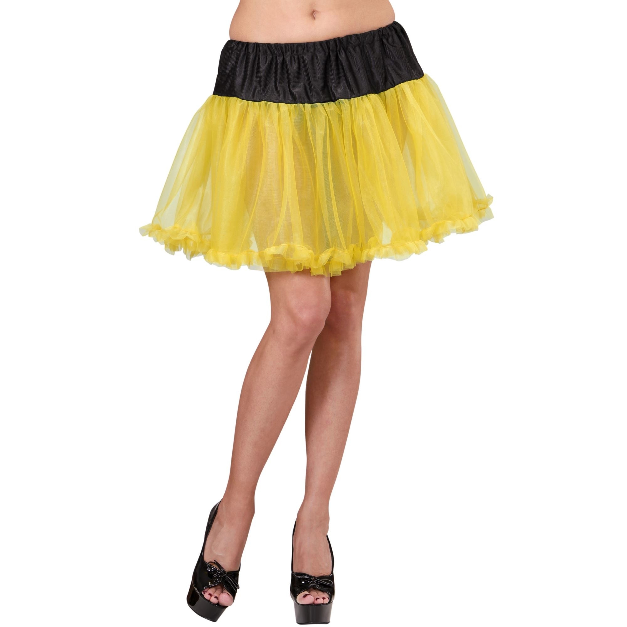 Vlek Nuttig Verlaten petticoat zwart/geel