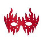 oogmasker rood met stenen