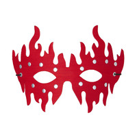oogmasker rood met stenen