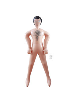 opblaasbare mannelijke pop 150 cm