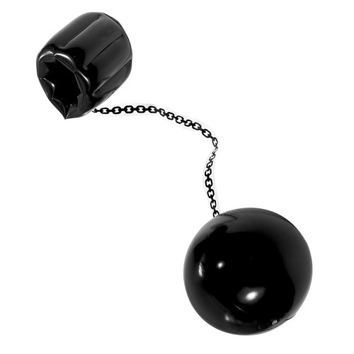 opblaasbare bal met ketting 25 cm