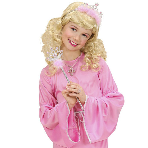 diadeem en toverstaf met steentjes en maraboe