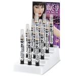 display, make-up potlood glitter zilver