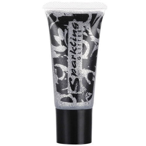 tube glitterzilver schmink