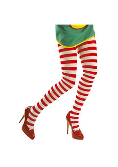 panty wit/rood gestreept xl