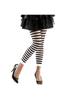 leggings zwart/wit gestreept