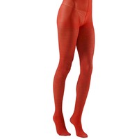 panty 40den, glitter rood