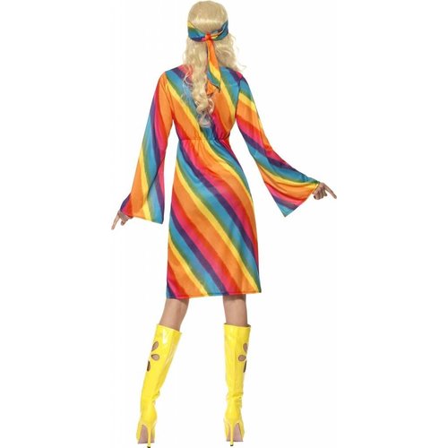 Regenboog hippie kostuum